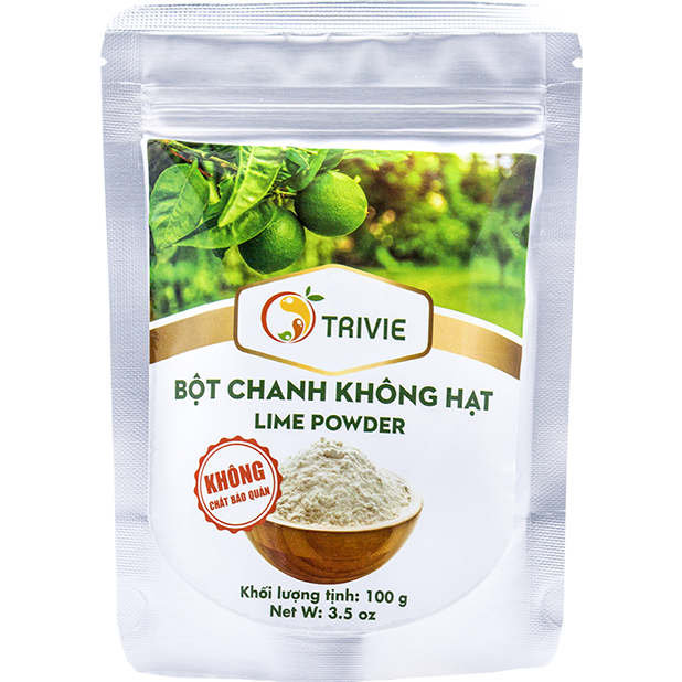Mặt trước bột chanh không hạt